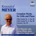 Meyer / Mizerska / Abbate / Glensk - Complete Works For Cello & Piano - Music CD