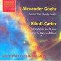 Goehr / Carter / Southwest Chamber Music Ensemble - Alexander Goehr Elliott Carte - Music CD