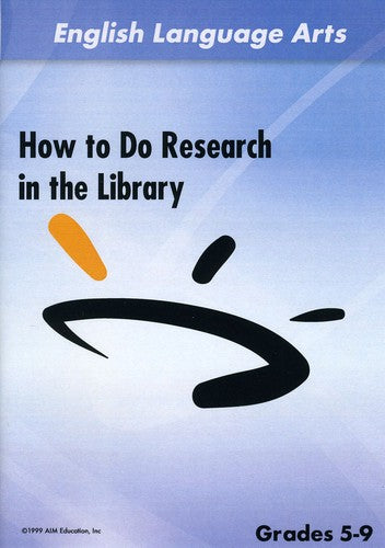How To Do Research In The Library - How To Do Research In The Library - DVD