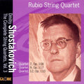 Shostakovich / Rubio String Quartet - String Quartets 3 - Music CD