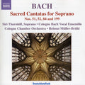 Bach,j.s. / Thornhill / Cologne Bach Vocal Ens - Soprano Cantatas For Soprano Nos 51 52 84 & 199 - Music CD