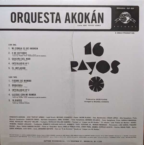 16 Rayos Vinyl Record