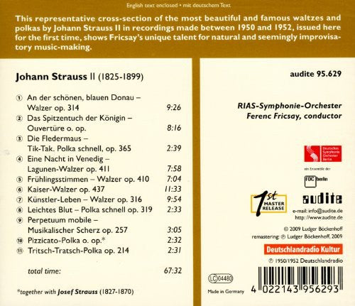 Strauss / Rias Symphonie Orchester / Friesay - Edition Ferenc Fricsay 12 - Music CD