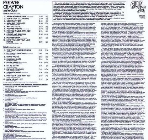 Crayton,pee Wee - After Hours Boogie - Vinyl Record