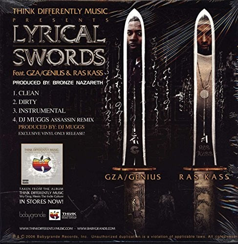 Gza & Ras Kass - Lyrical Swords / Think Differently - Vinyl Record