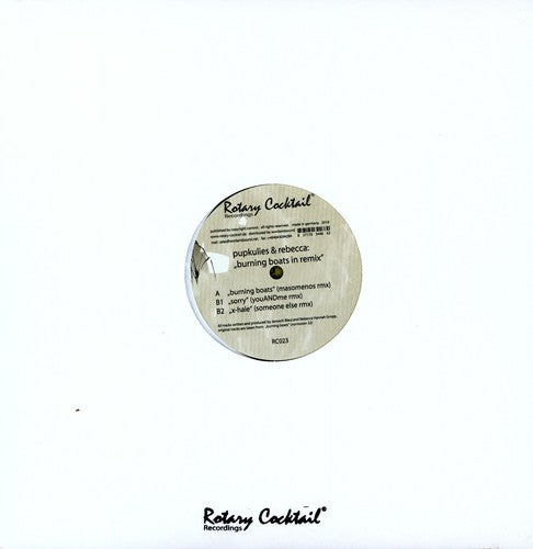 Pupkulies & Rebecca - Burning Boats In Remix - Vinyl Record