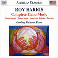 Harris / Burleson - Comple Piano Music: Piano Sonata Piano Suite - Music CD