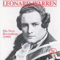 Warren / Leoncavallo / Verdi - Leonard Warren: His First Recordings - Music CD