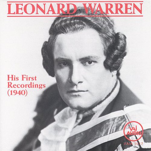 Warren / Leoncavallo / Verdi - Leonard Warren: His First Recordings - Music CD