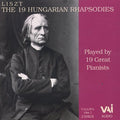 Liszt - 19 Hungarian Rhapsodies Played By 19 Great Pianist - Music CD
