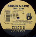 Hanson & Davis - Can't Stop (hungry For Your Love) - Vinyl Record