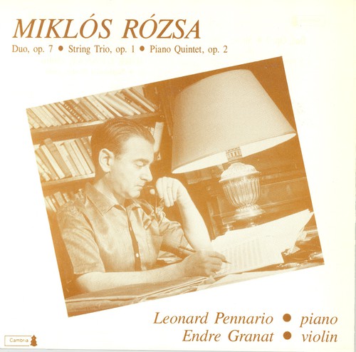 Rozsa / Pennario / Granat - Piano Quintet / String Trio - Music CD