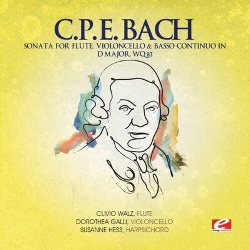 Bach,c.p.e. - Sonata For Flute Violoncello & Basso D Maj - Music CD