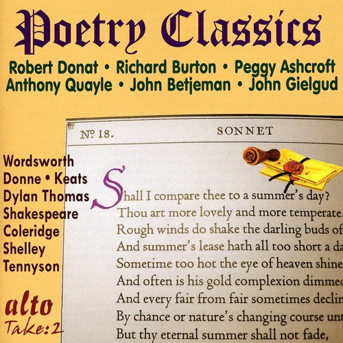 Poetry Classics: Great Voices / Various - Poetry Classics: Great Voices / Various - Music CD