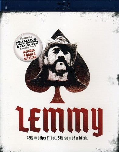 Motorhead Presents: Lemmy Kilmister - Lemmy: 49 Percent Motherfucker 51 Percent Son Of A - Blu-ray