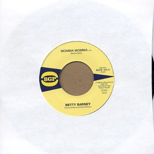 Barney,betty & The Chili Peppers - Momma Momma / Chicken Scratch - Vinyl Record