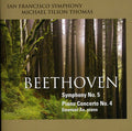 Beethoven / Ax / Sfs / Tilson Thomas - Symphony 5 / Piano Concerto 4 - Super Audio CD