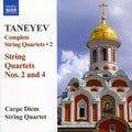 Taneyev / Carpe Diem String Quartet - String Quartets 2 & 4 - Music CD