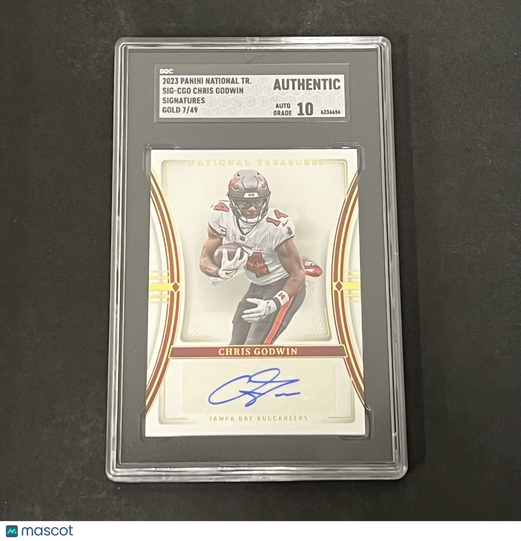 2023 Panini National Treasures #SIG-CGO Chris Godwin SGC Authentic Auto 10
