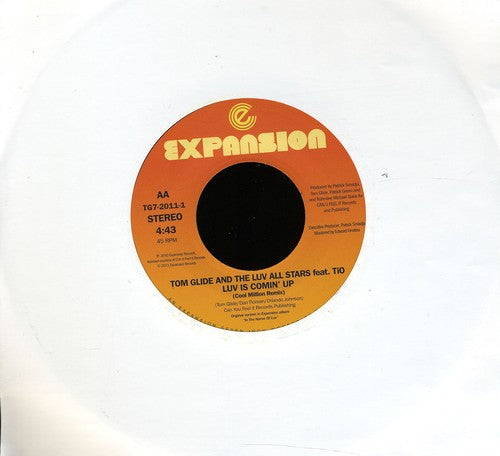 Glide,tom & The Love All Stars - Luv Is Coming/luv Is Coming Remix - Vinyl Record