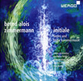 Zimmermann / Prohaska / Trio Berlin - Initiale: Lieder & Early Chamber Music - Music CD