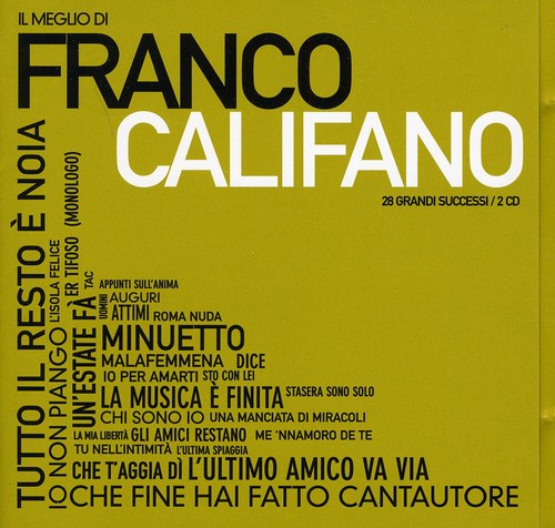 Califano,franco - Il Meglio Di Franco Califano - Music CD