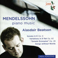 Mendelssohn / Beatson - Piano Music - Music CD