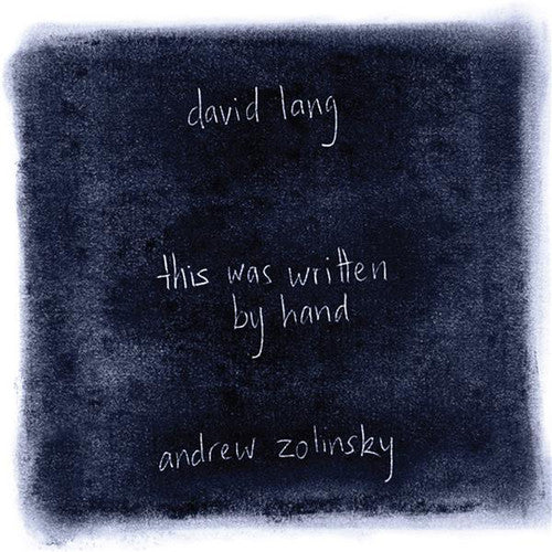 Lang / Zolinksy - This Was Written By Hand - Music CD