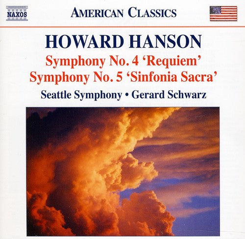 Hanson / Seattle Symphony / Schwarz - Symphonies 4 & 5 / Elegy In Memory Of Serge - Music CD