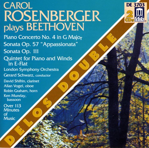 Beethoven / Rosenberger - Piano Concerto 4 / Appassionata Sonata - Music CD