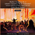 Brahms / Schubert / Sinfonia Milano Rai / Giulini - Symphony 4 & 8 - Music CD