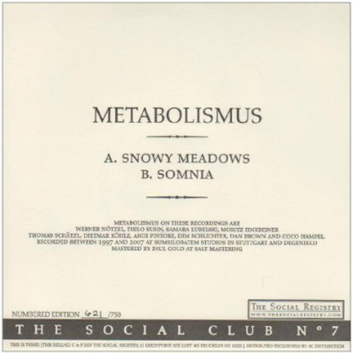 Metabolismus - Social Club No. 7 - Vinyl Record