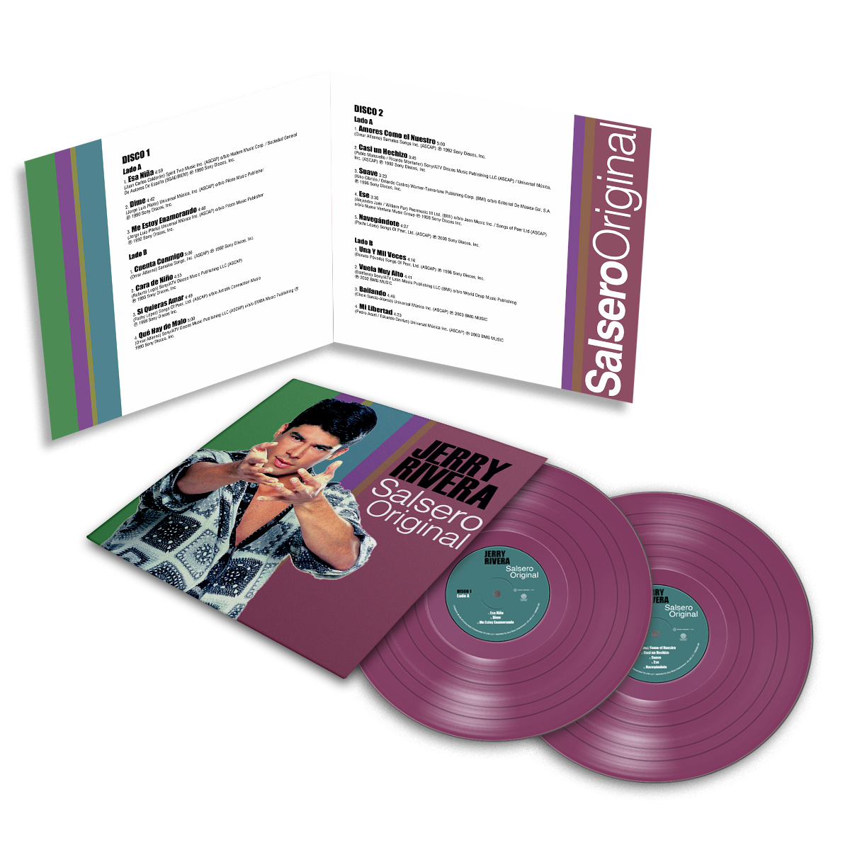 Jerry Rivera - El Bebe…..Salsero Original Orchid Vinyl 2LP  Vinyl Record