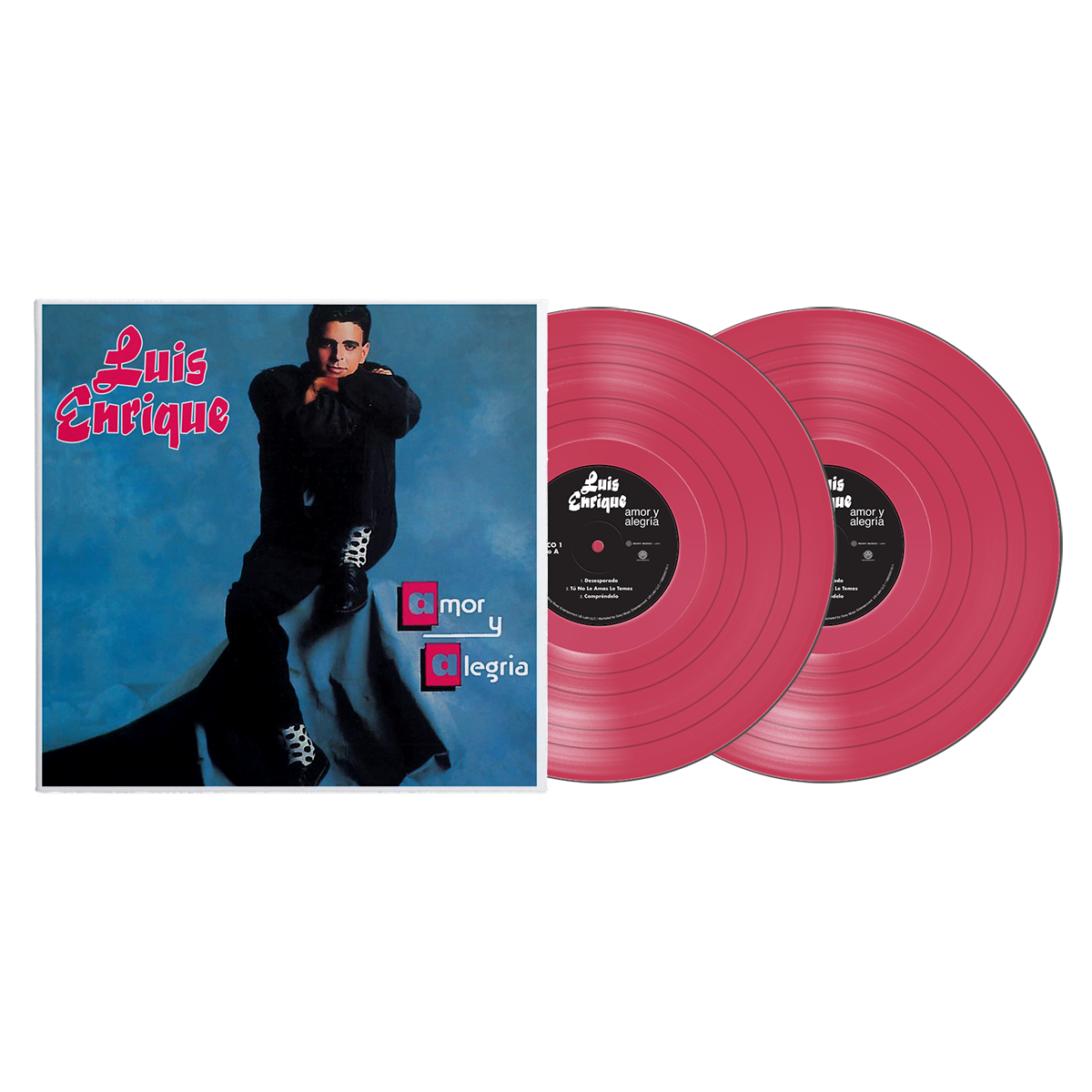 Luis Enrique - Amor Y Alegria Magenta Vinyl 2LP  Vinyl Record