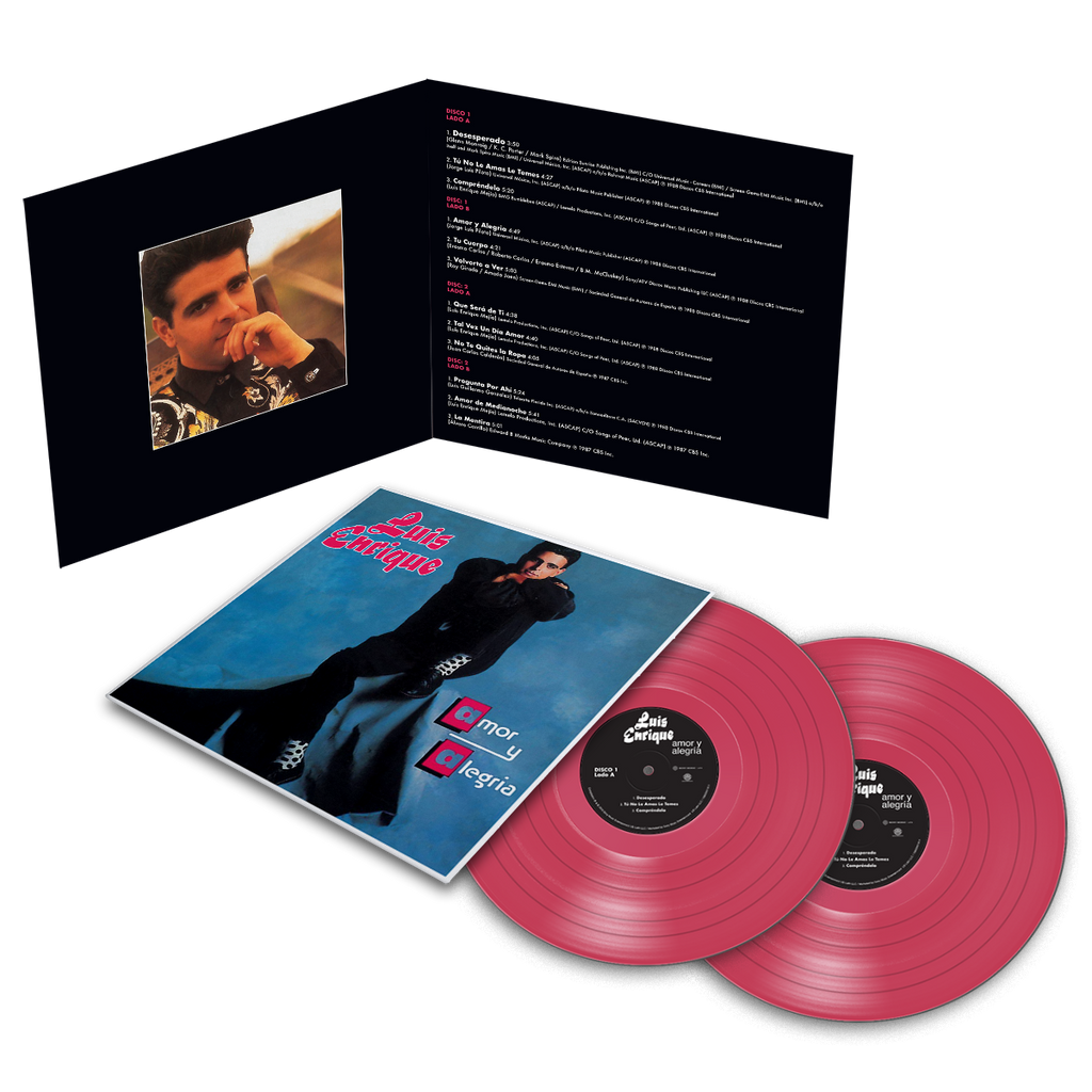 Luis Enrique - Amor Y Alegria Magenta Vinyl 2LP  Vinyl Record