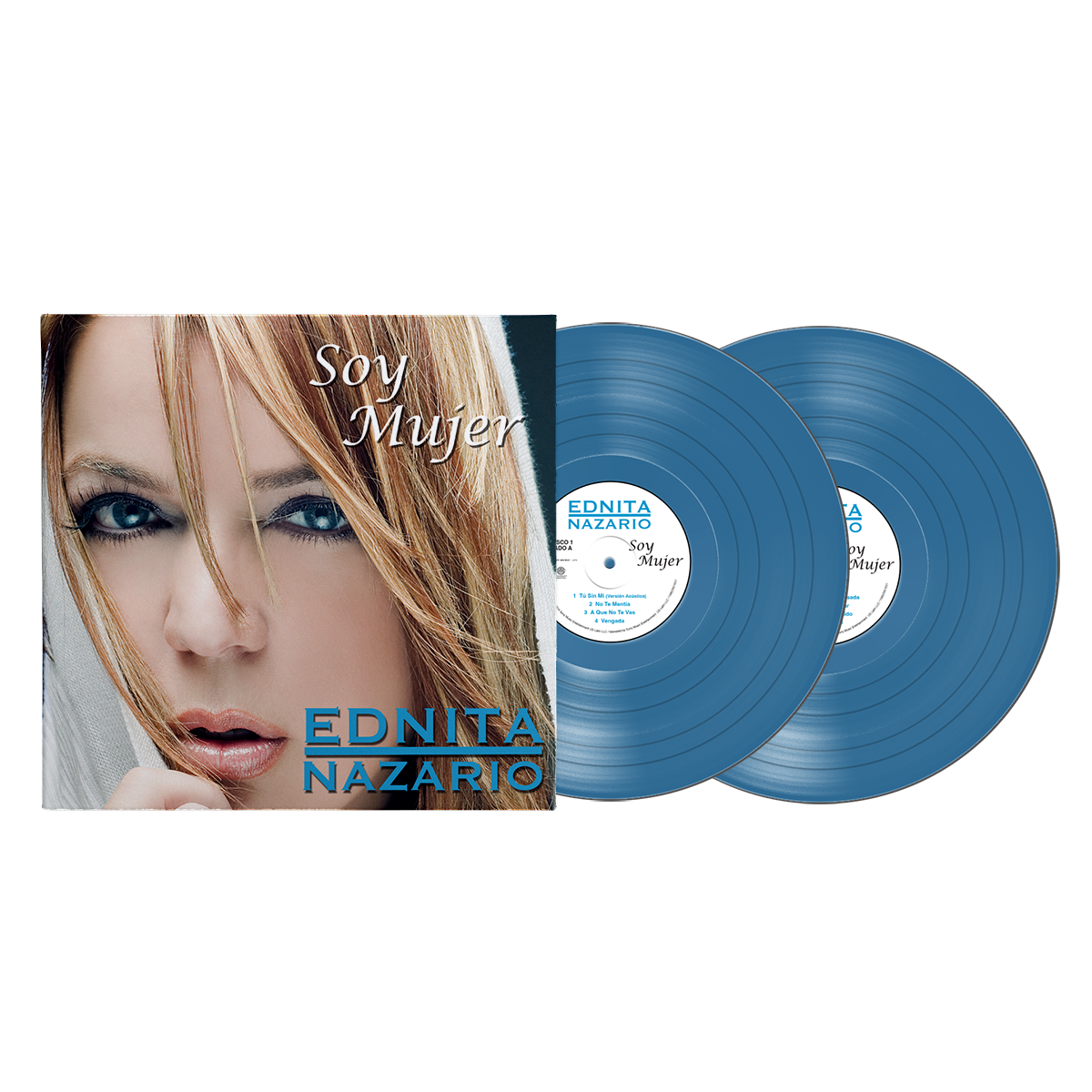 Ednita Nazario - Soy Mujer Aqua Vinyl 2LP Vinyl Record