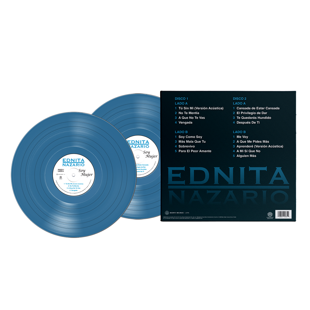 Ednita Nazario - Soy Mujer Aqua Vinyl 2LP Vinyl Record