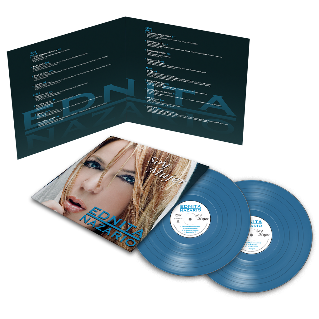 Ednita Nazario - Soy Mujer Aqua Vinyl 2LP Vinyl Record
