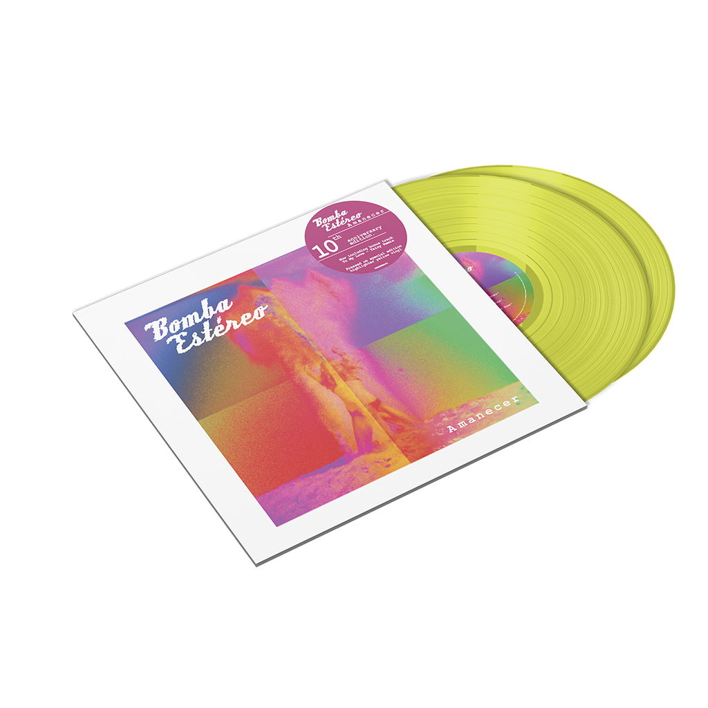 Bomba Estereo - Amanecer 10 Year Anniversary Highlighter Yellow Vinyl 2LP Vinyl Record