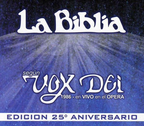 Vox Dei - La Biblia En Vivo 1986 - Music CD