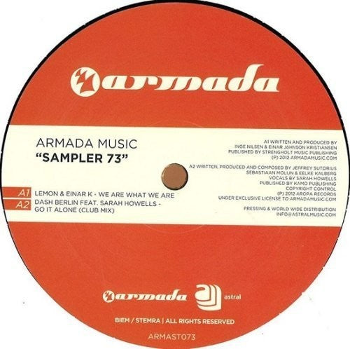 Armada Music Sampler 73 - Armada Music Sampler 73 - Vinyl Record