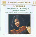 Schubert / Anthony / Feldman - Duo Sonata In A - Music CD