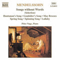 Mendelssohn - Songs Without Words (selection) - Music CD