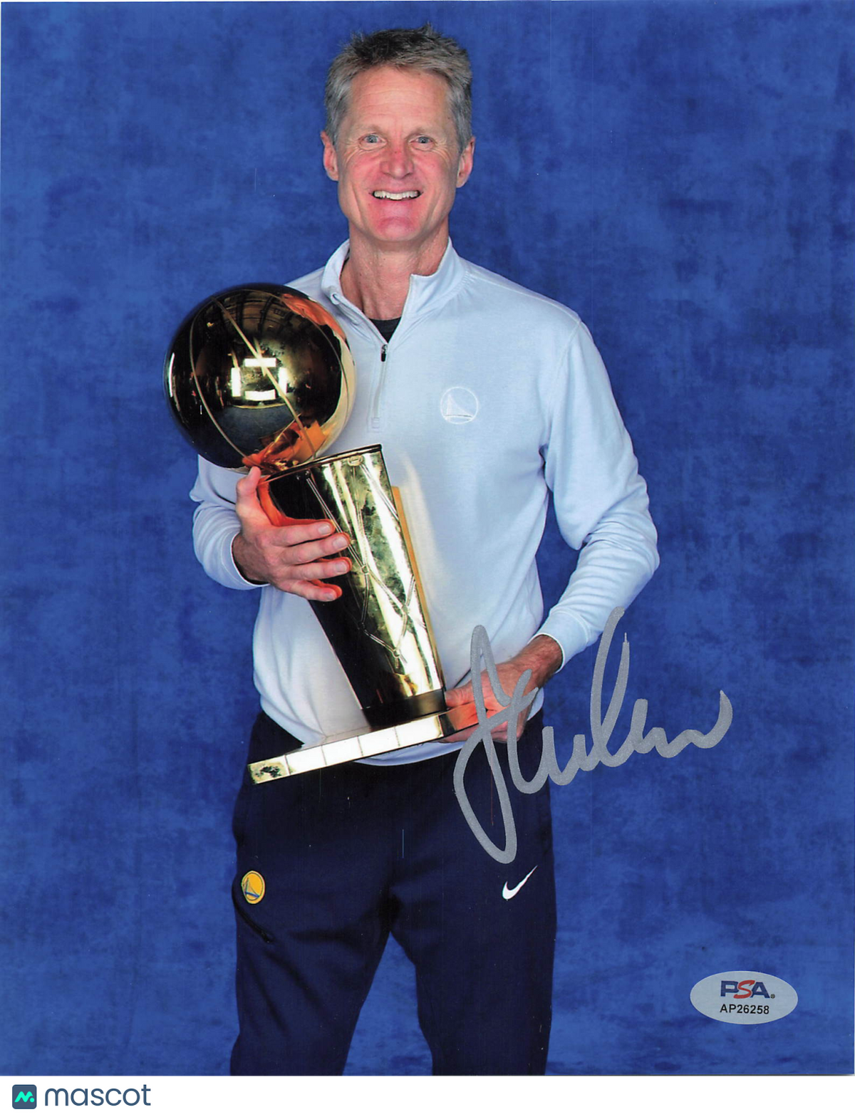 Steve Kerr Signed 8x10 Photo PSA Autographed Golden State Warriors
