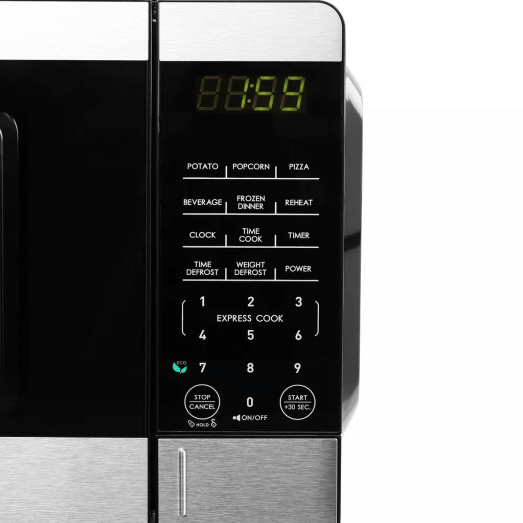 Galanz 0.7 Cu. Ft. 700 Watt Countertop Microwave Oven with Stainless Accents