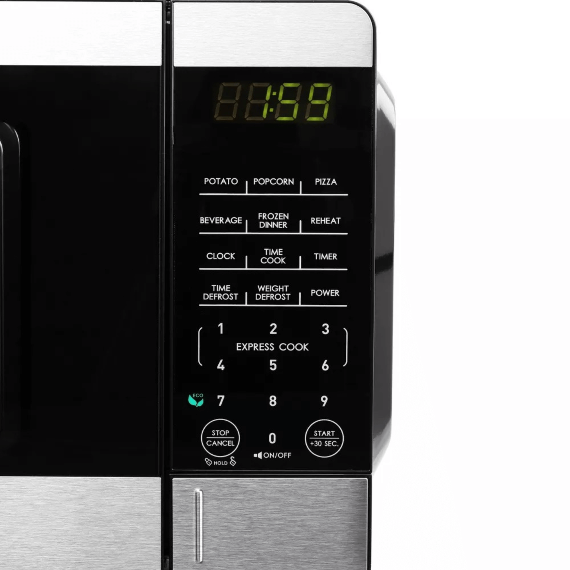 Galanz 0.7 Cu. Ft. 700 Watt Countertop Microwave Oven with Stainless Accents