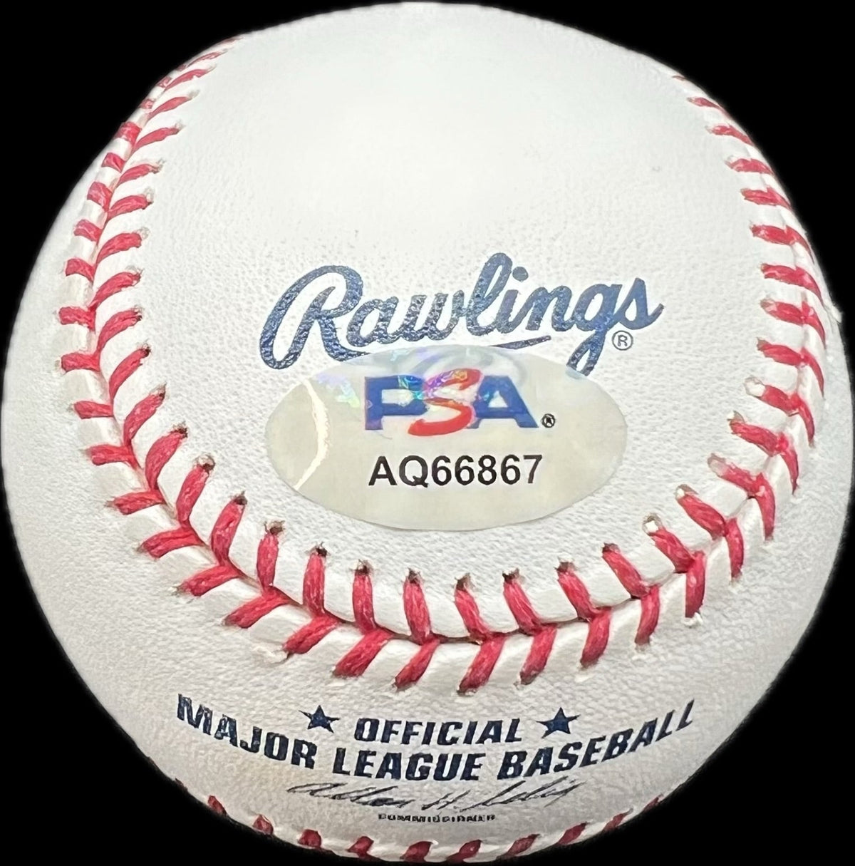 Lee Smith Signed MLB Baseball PSA