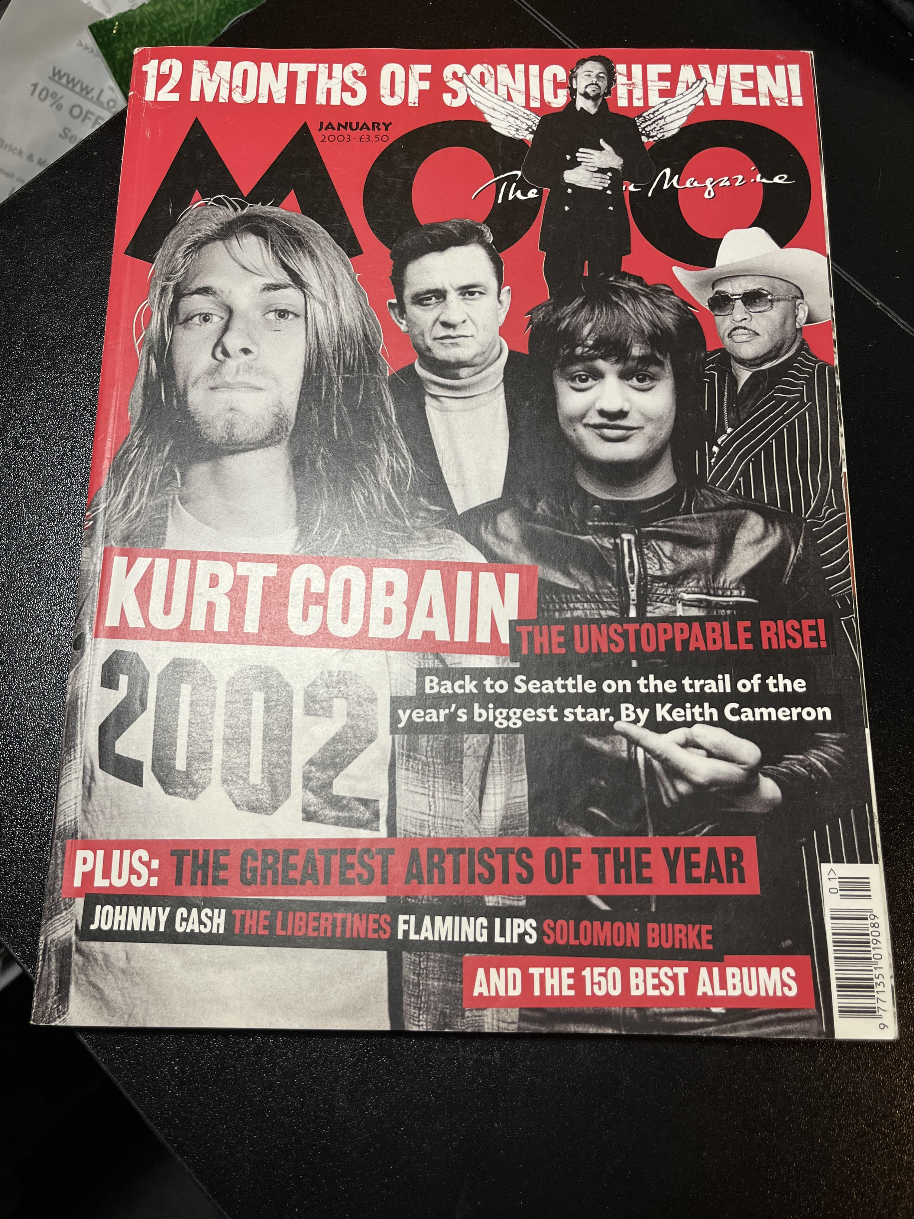 -. - KURT COBAIN / NIRVANA 2003 MOJO music magazine |