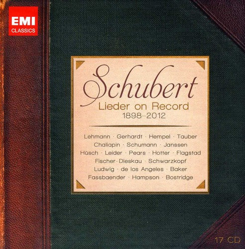 Schubert Lieder On Record 1898-2012 / Various - Schubert Lieder On Record 1898-2012 / Various - Music CD