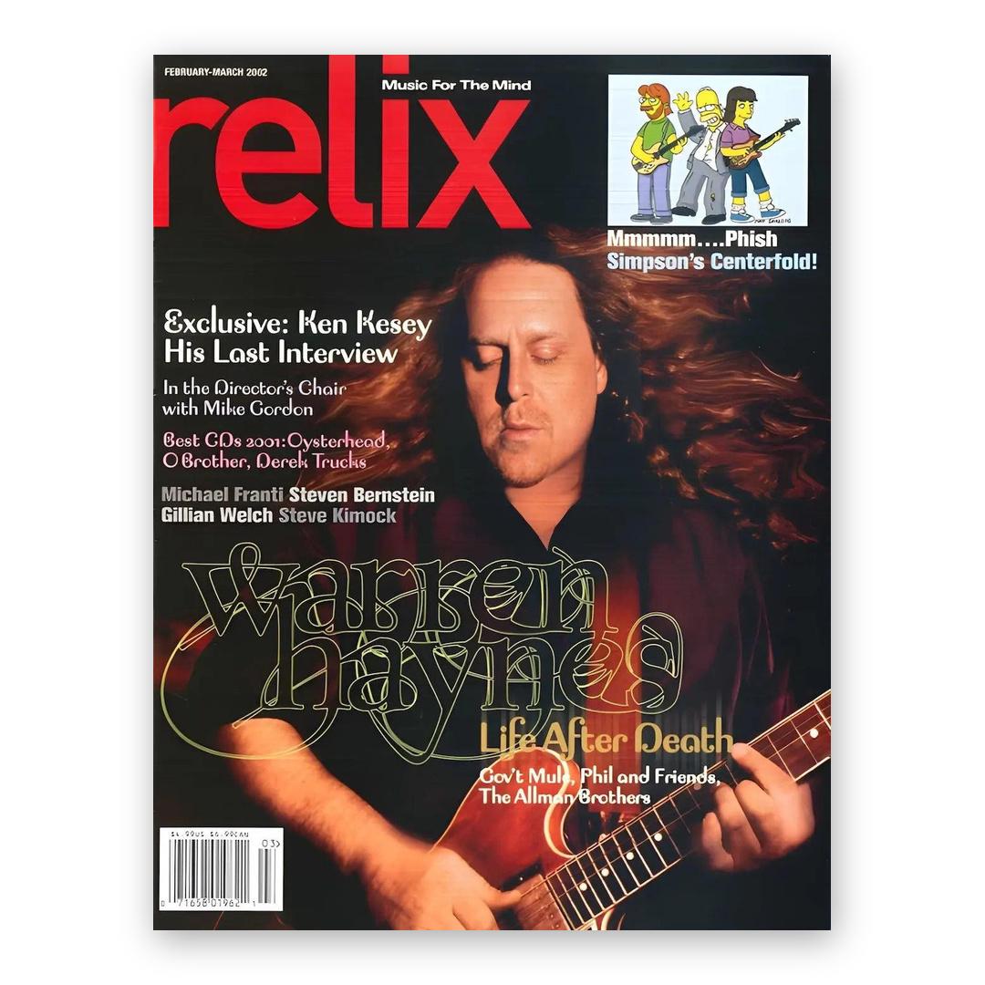 Warren Haynes - February/March 2002 Relix Issue Magazine